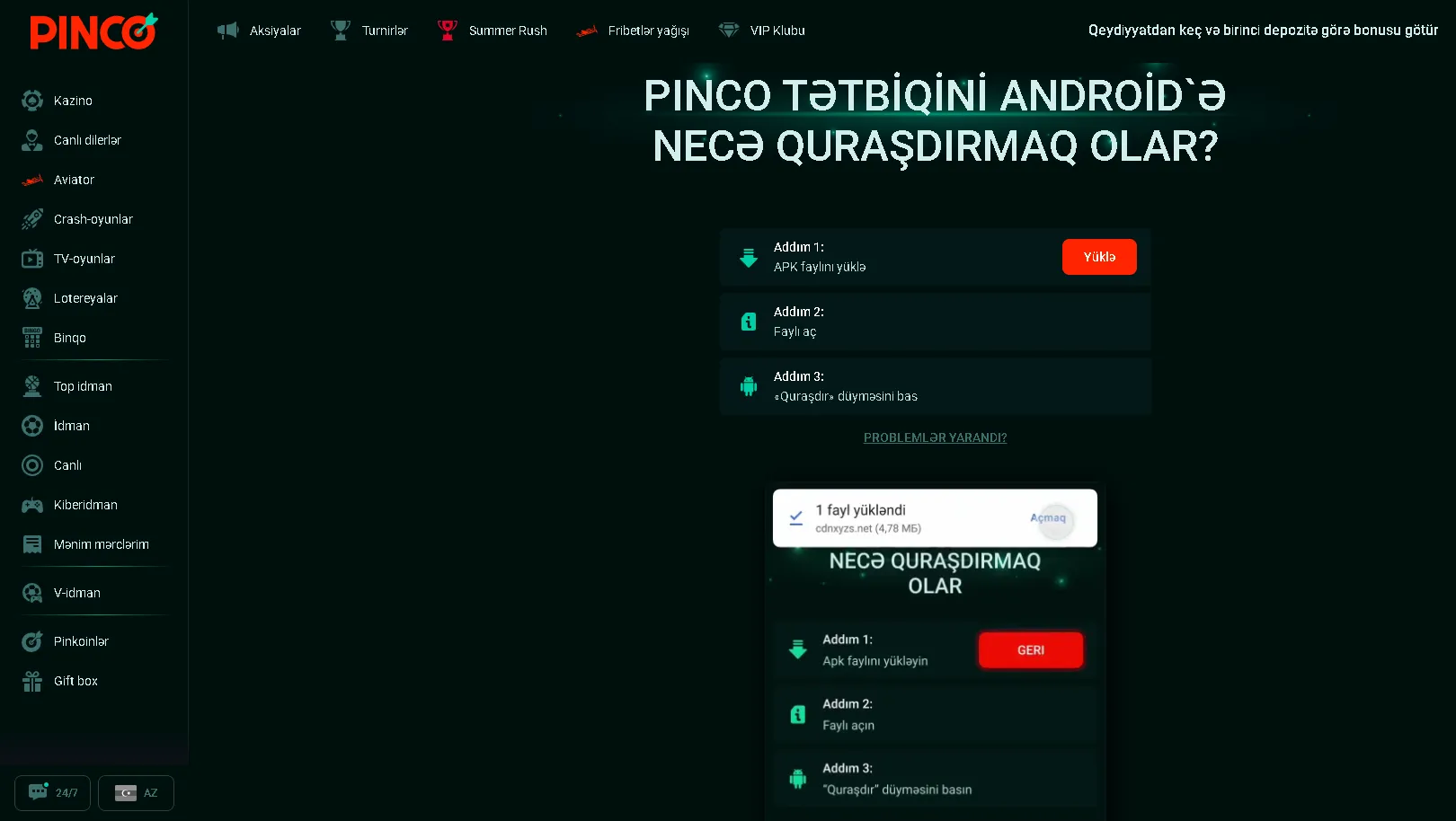 Pinco APK download