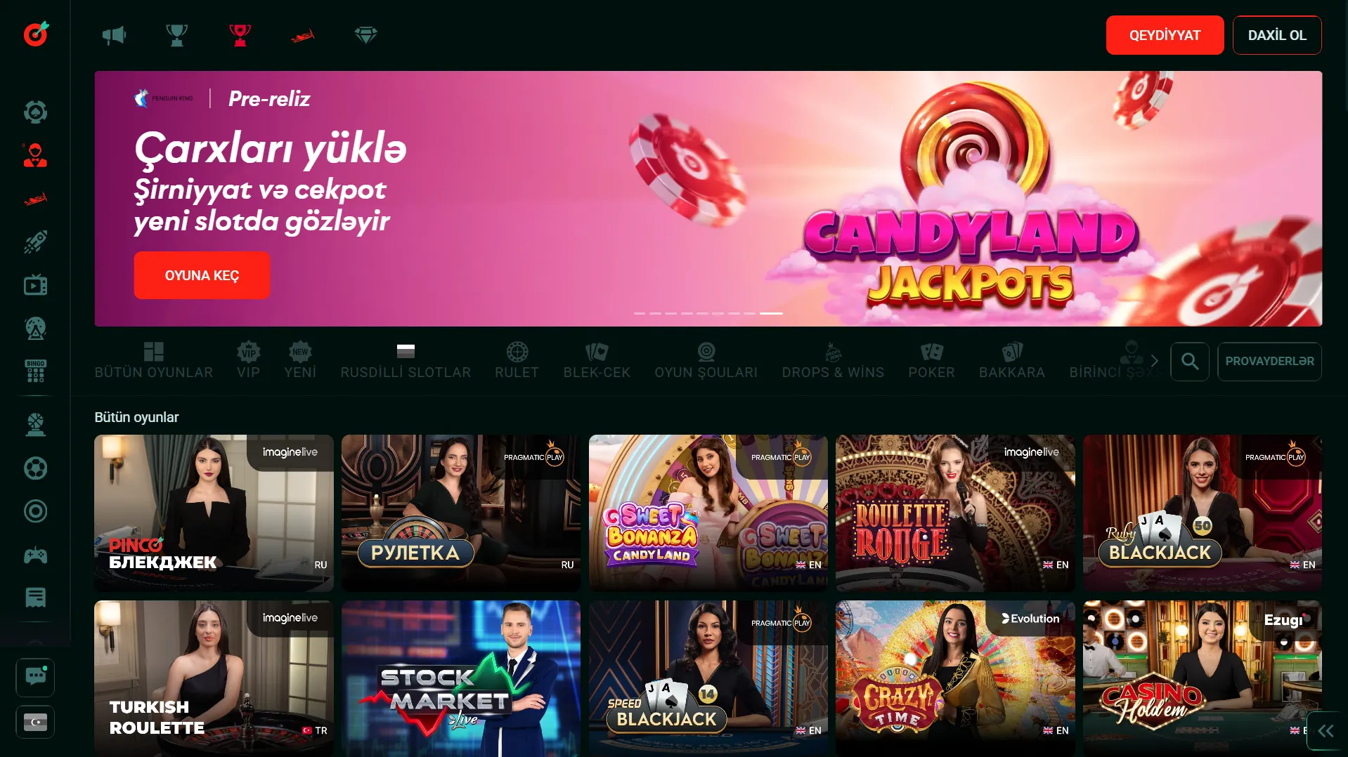 Pinco Casino canlı dilerlərlə real vaxtda oyunlar